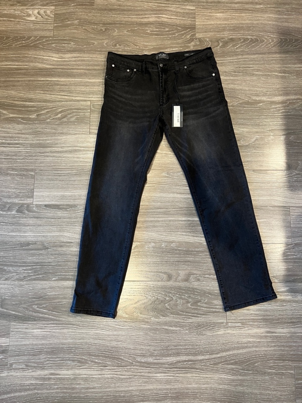Slate & Stone Black Straight-Leg Jeans